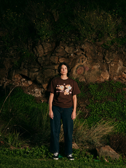 CARE BEAR TEE DARK CHOCOLATE