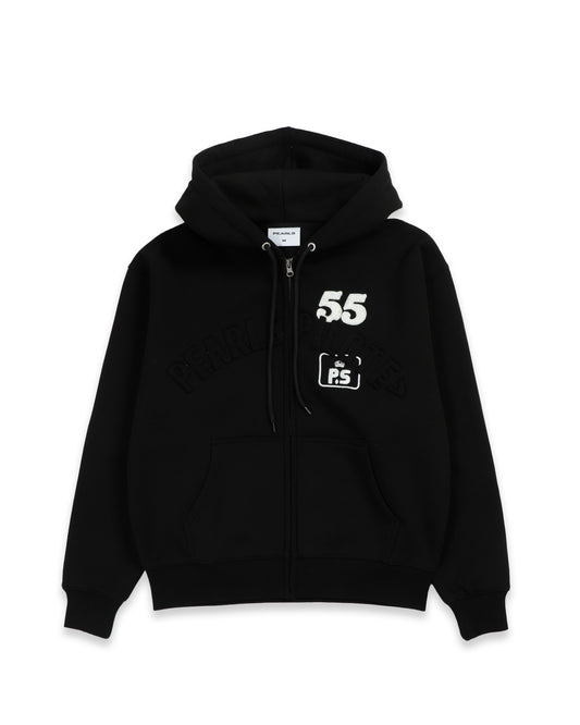 CROWN ZIP HOOD BLACK