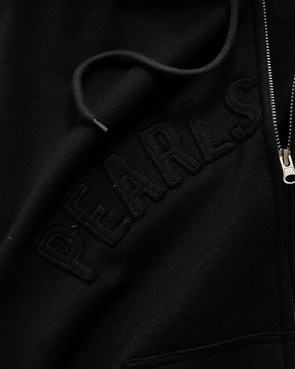CROWN ZIP HOOD BLACK