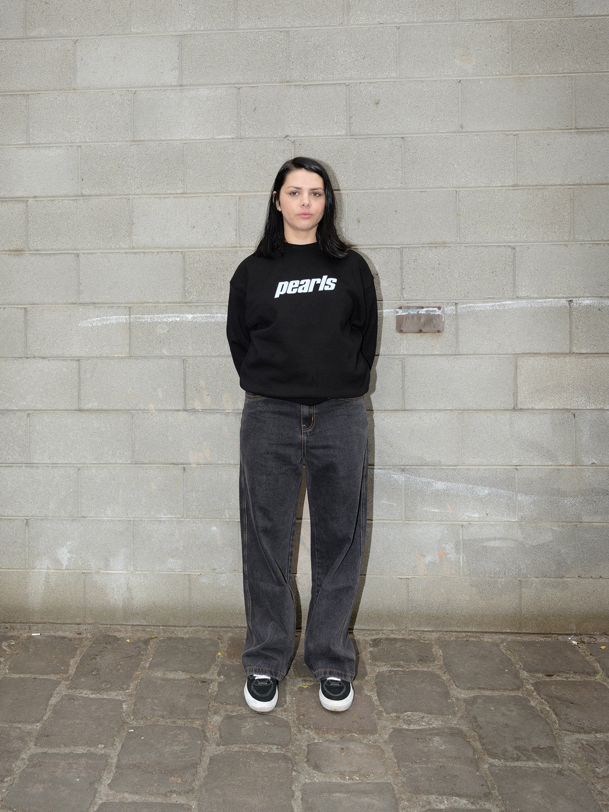 OG CREW BLACK (BABY BLUE)