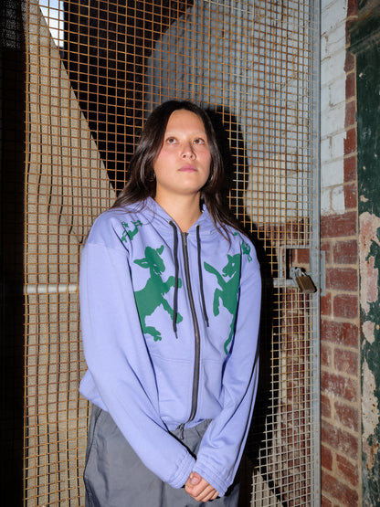 PAGAN ZIP HOOD PERIWINKLE (NEW SOFT CUT)