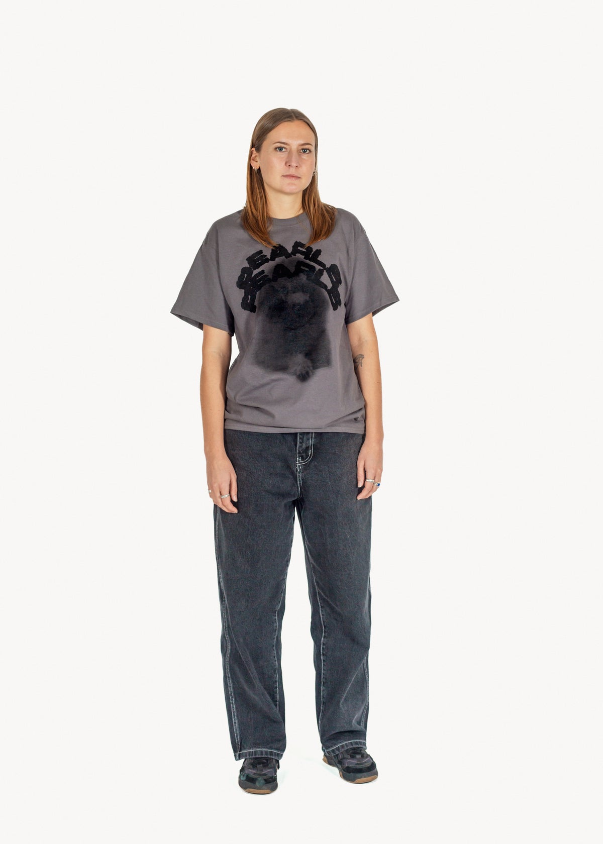 POODLE TEE CHARCOAL