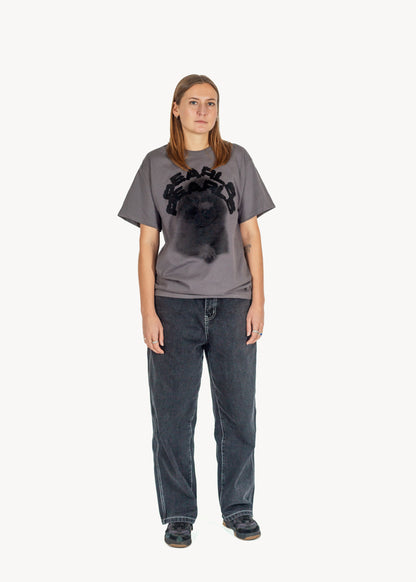 POODLE TEE CHARCOAL