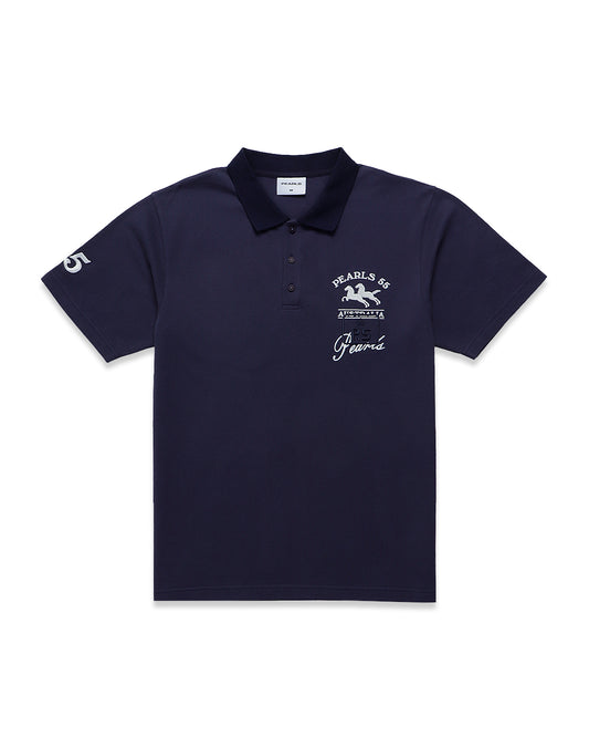 SADDLE MENS/UNISEX POLO NAVY