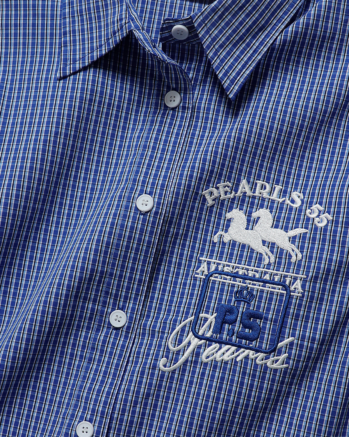 SADDLE SHIRT BLUE CHECK