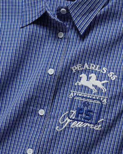 SADDLE SHIRT BLUE CHECK